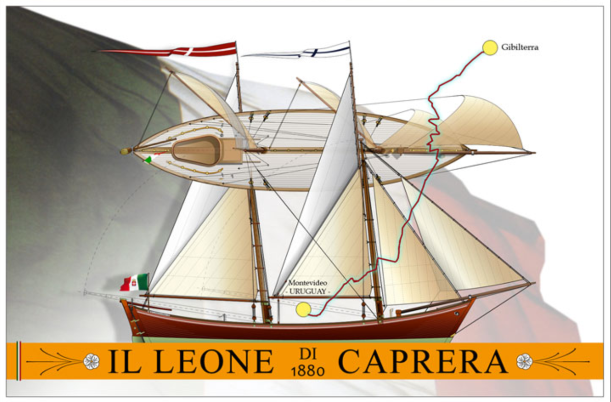 il Leone Di Caprera cartela, logotipo