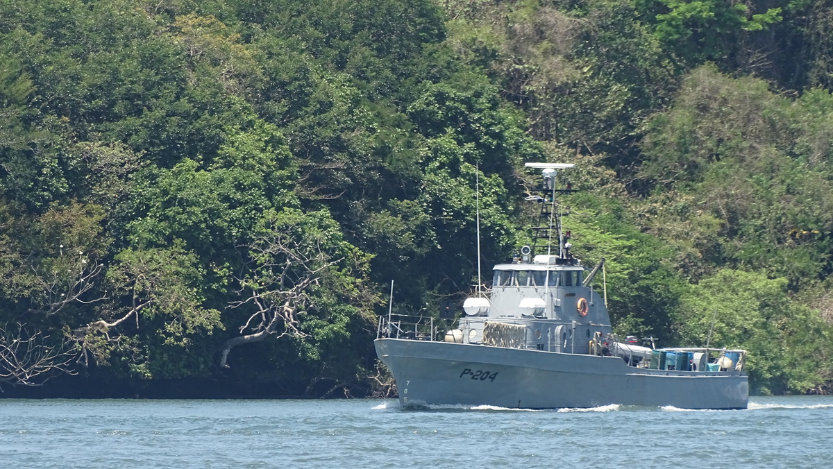 Barco de .patrulla de la nave Panamá  