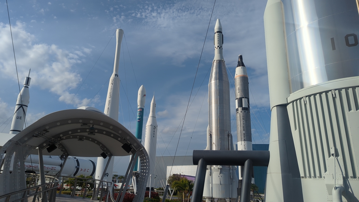 Jardín de cohetes, Centro Espacial Kennedy, EE.UU