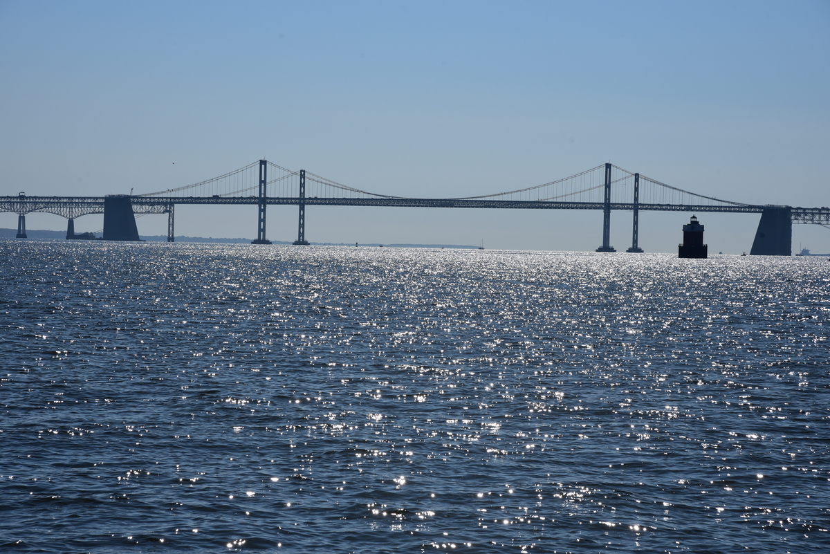 Puente de la Bahía Chesapeake desde el norte