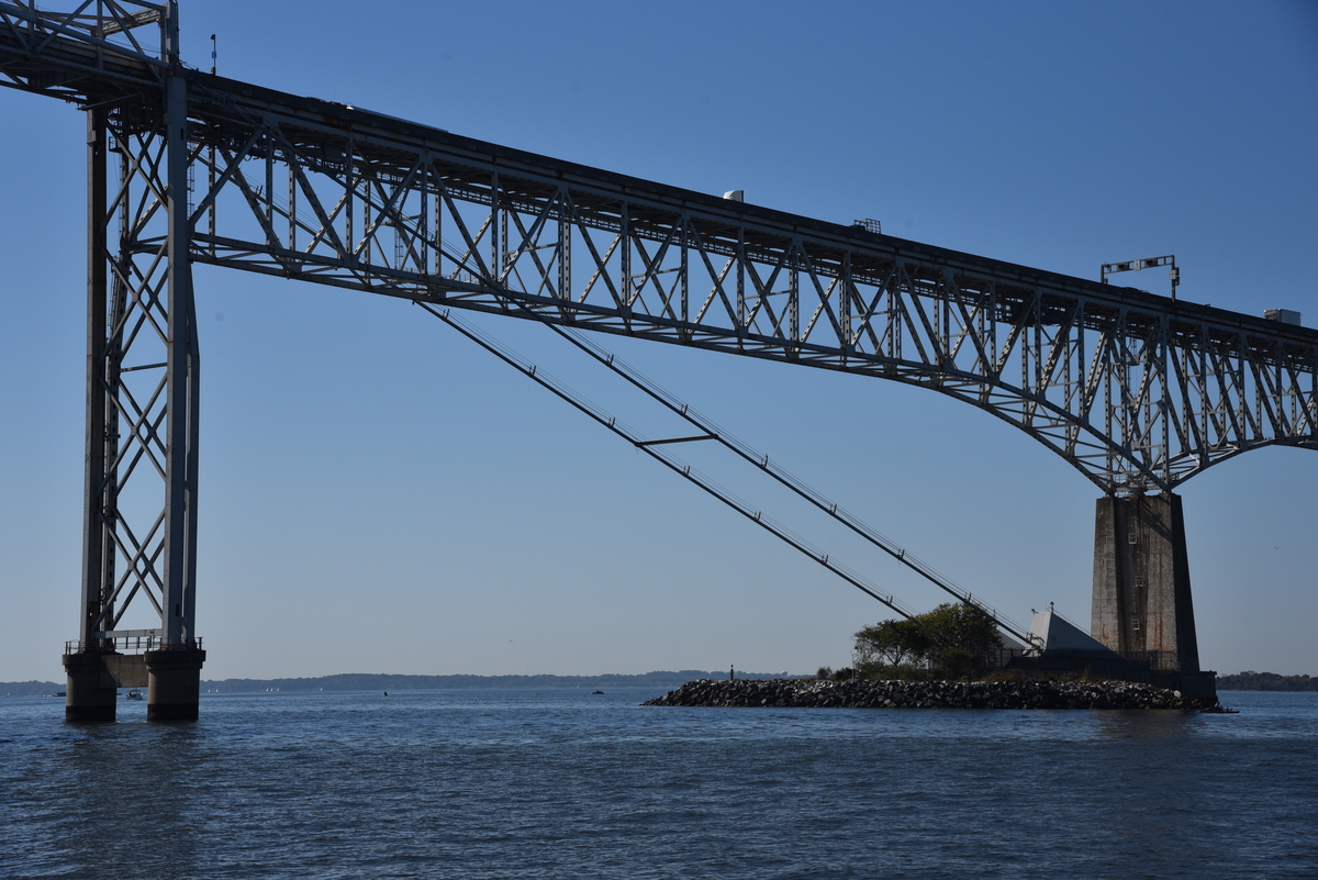 Puente de la Bahía Chesapeake suporte oeste del puente sur