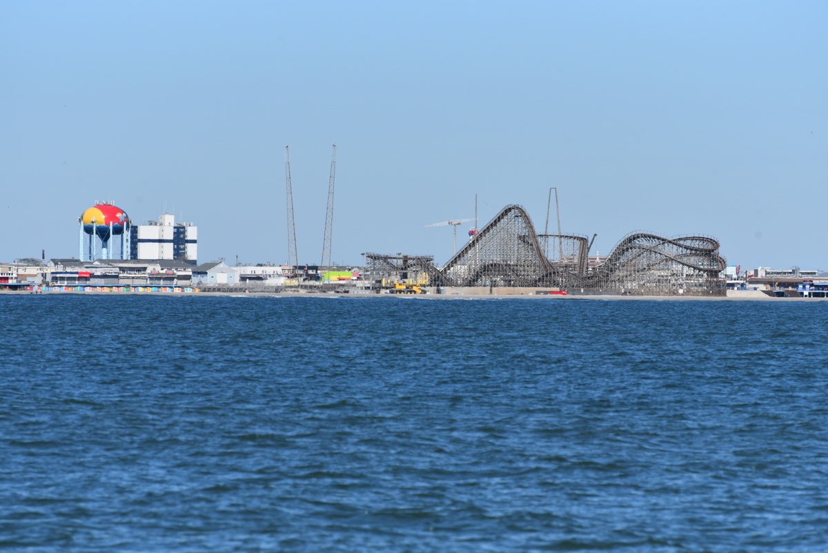 Los parques de atracciones de Wildwoods desde el mar