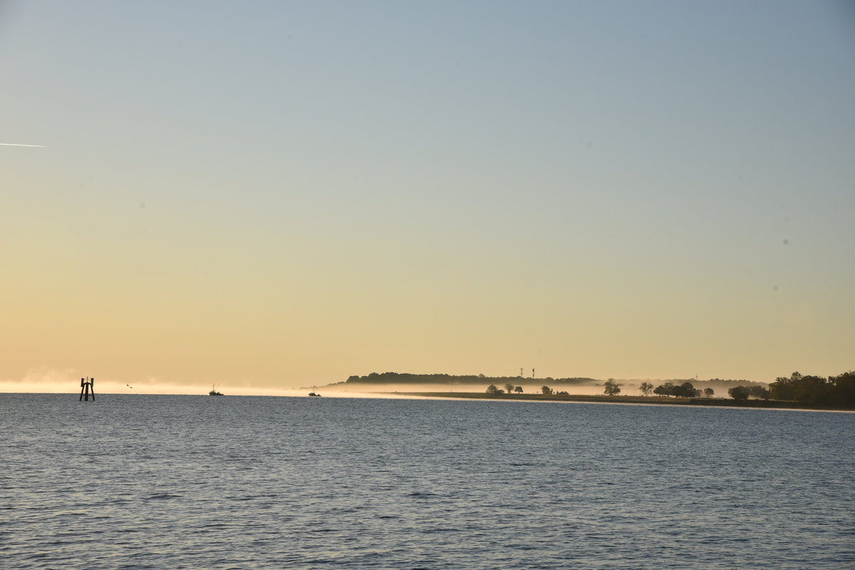 Nieble de la mañana, Bahía Chesapeake