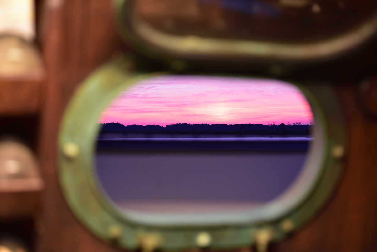 atardecer viste por la portilla