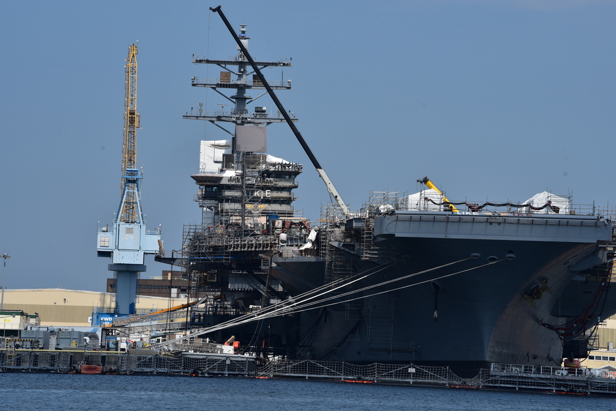 Construcción de portaaviones, Norfolk, Virginia, EE.UU.