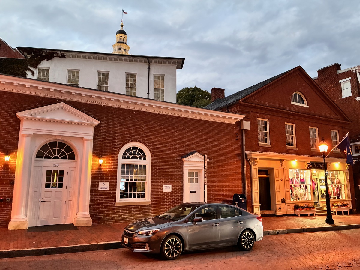Casa del Estado de Maryland, Annapolis desde la calle Mayor