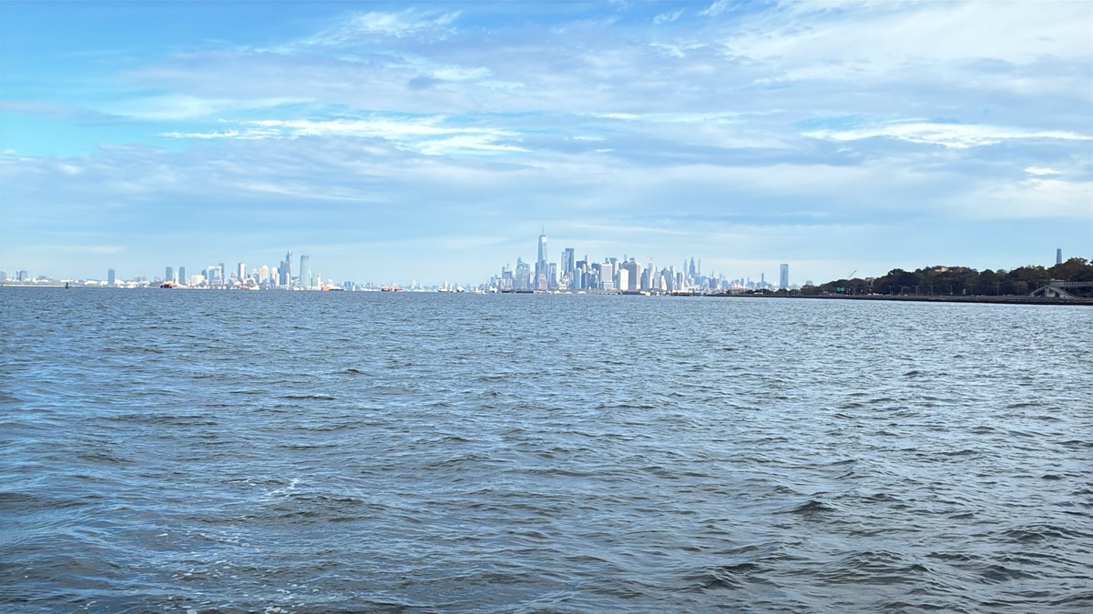 La ciudad de Nueva York vista desde Verrazano Narrows