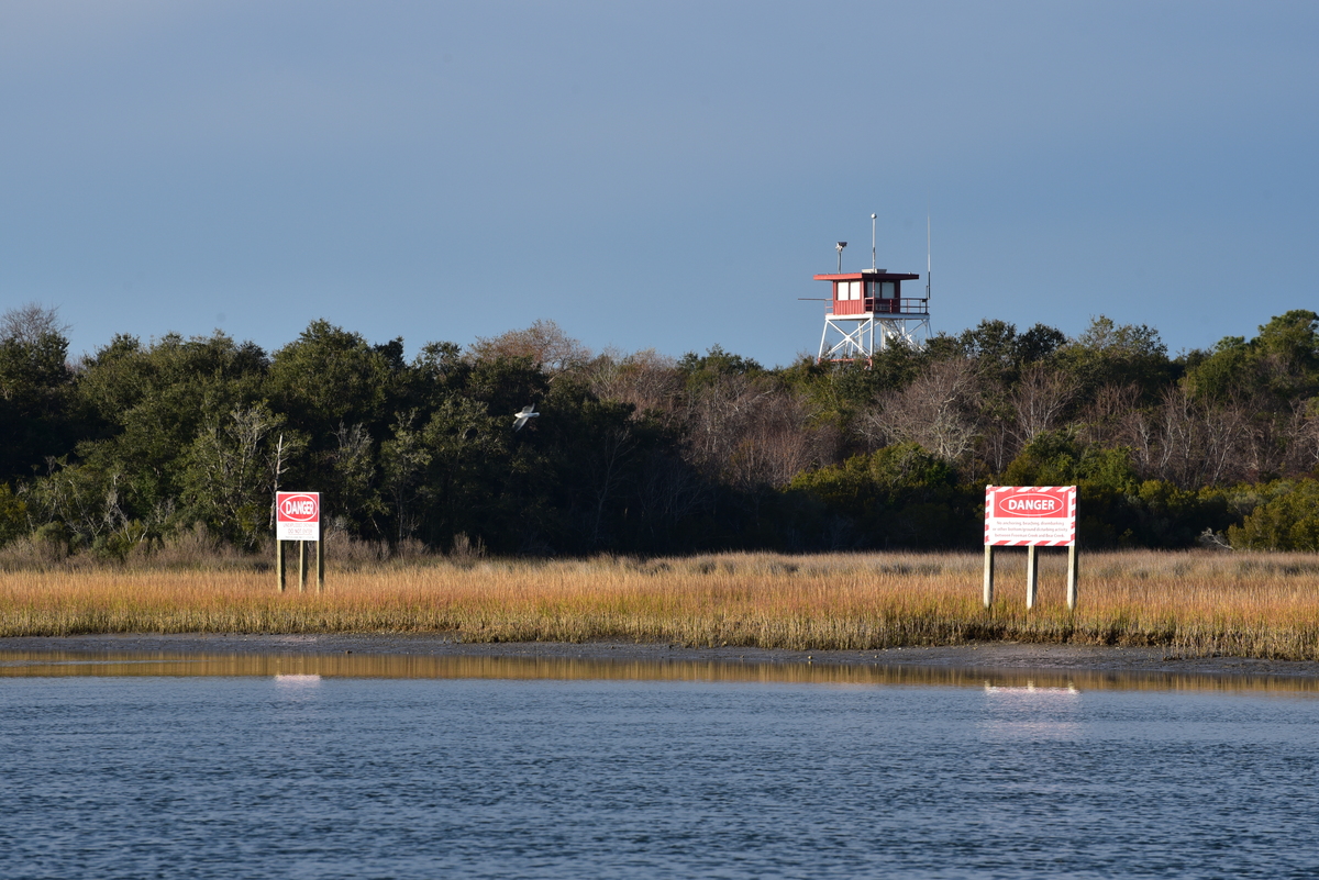 Extremo norte de la zona de tiro real de Camp Lejune